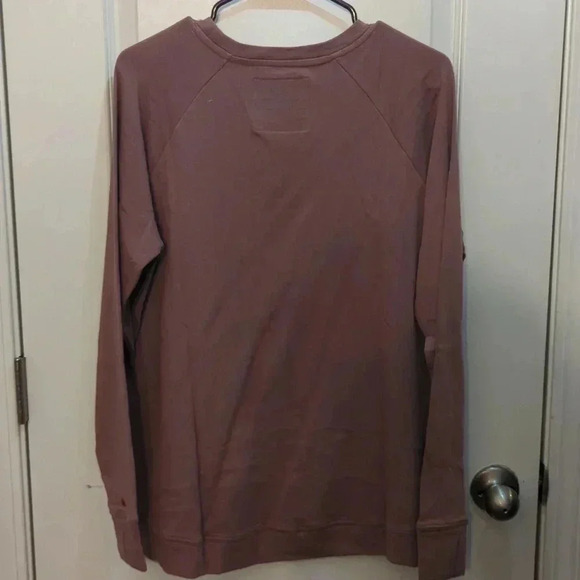 Peace Love World French Terry Pullover Sweatshirt Wistful Mauve - Picture 8 of 10